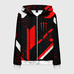 Мужская толстовка на молнии Monster energy sport geometry