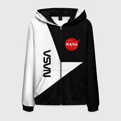 Мужская толстовка на молнии Nasa текстура геометрия