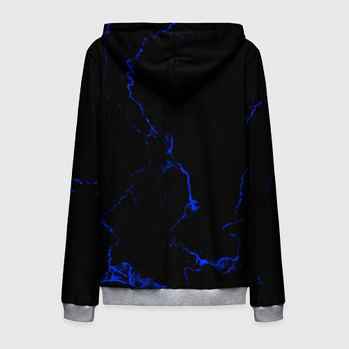 Мужская толстовка на молнии Color black blue / 3D-Меланж – фото 2