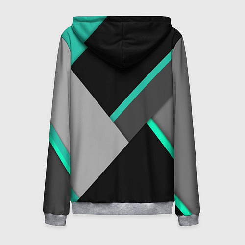 Мужская толстовка на молнии Multicoloured / 3D-Меланж – фото 2