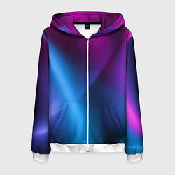 Толстовка 3D на молнии мужская Multicoloured, цвет: 3D-белый