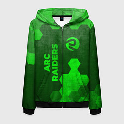Мужская толстовка на молнии ARC Raiders - green gradient вертикально
