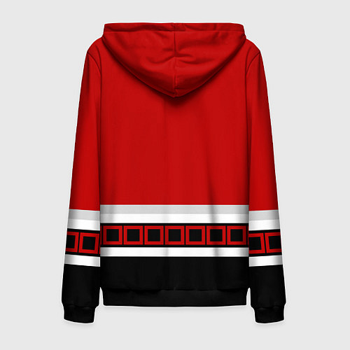 Мужская толстовка на молнии Каролина Харрикейнз хоккей / 3D-Черный – фото 2