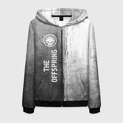 Мужская толстовка на молнии The Offspring - grey gradient по-вертикали