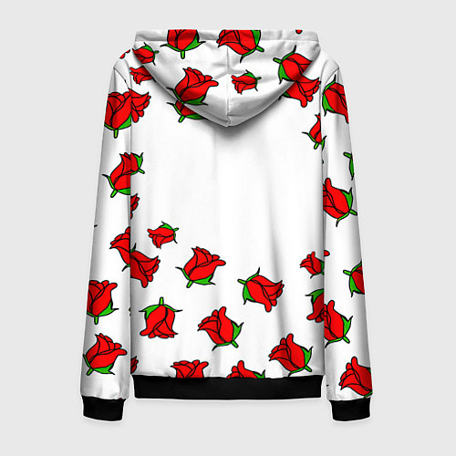 Мужская толстовка на молнии Monster energy steel rose / 3D-Черный – фото 2