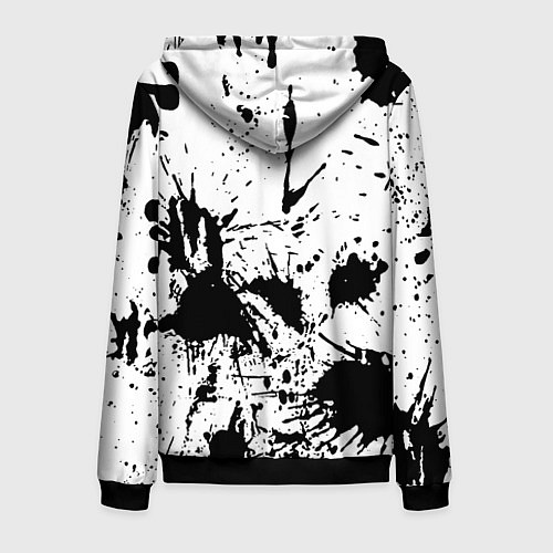 Мужская толстовка на молнии Monster energy краски / 3D-Черный – фото 2