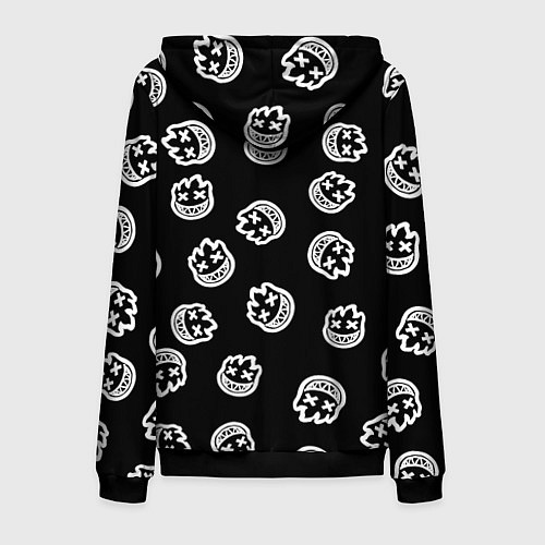 Мужская толстовка на молнии Deadboy - Bones / 3D-Черный – фото 2
