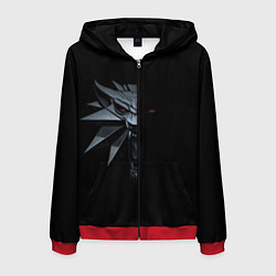 Мужская толстовка на молнии Зверь в полумраке - Ведьмак 3