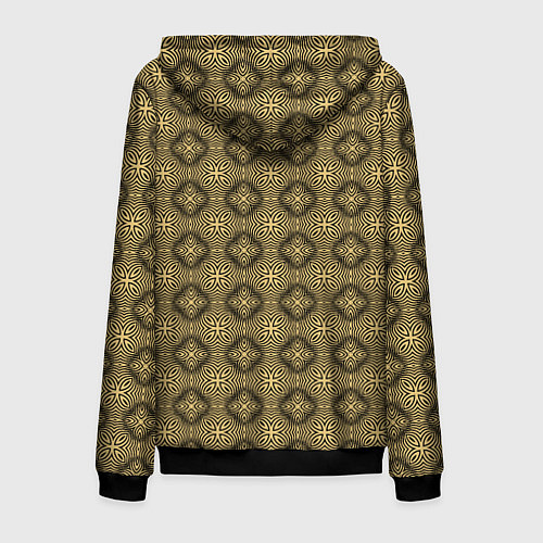 Мужская толстовка на молнии Орнамент в кельтском стиле / 3D-Черный – фото 2