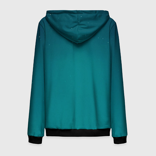 Мужская толстовка на молнии Рик в образе Джокера и Бэтмен / 3D-Черный – фото 2