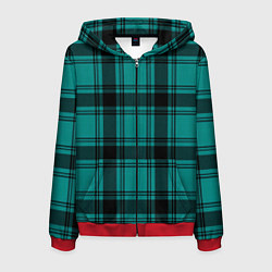 Мужская толстовка на молнии Checkered dark blue