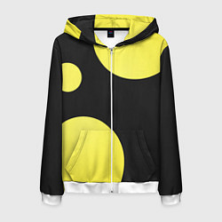 Толстовка 3D на молнии мужская Лава лампа макро баланс абстракция, цвет: 3D-белый