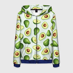 Мужская толстовка на молнии Авокадо - паттерн