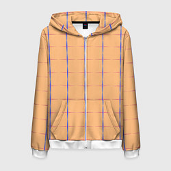Мужская толстовка на молнии Color beige blue cross