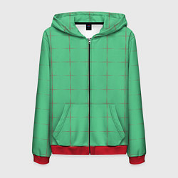 Мужская толстовка на молнии Color green stripes