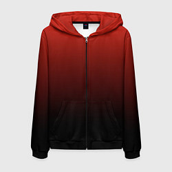 Мужская толстовка на молнии Red gradient