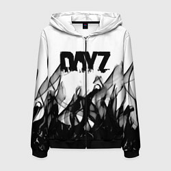 Мужская толстовка на молнии Dayz текстура огонь
