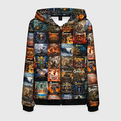 Мужская толстовка на молнии Sabaton - обложки альбомов и песен