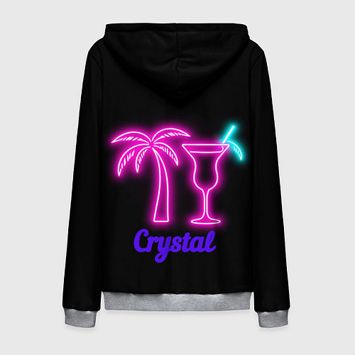Мужская толстовка на молнии Crystal nightwear / 3D-Меланж – фото 2