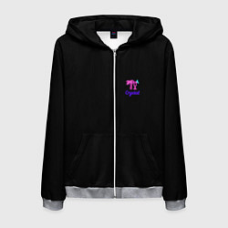 Толстовка 3D на молнии мужская Crystal nightwear, цвет: 3D-меланж