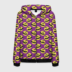 Мужская толстовка на молнии Паттерн с летучими мышами