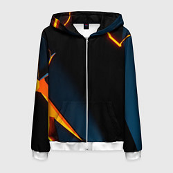 Мужская толстовка на молнии Glow orange neon