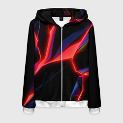 Мужская толстовка на молнии Neon red