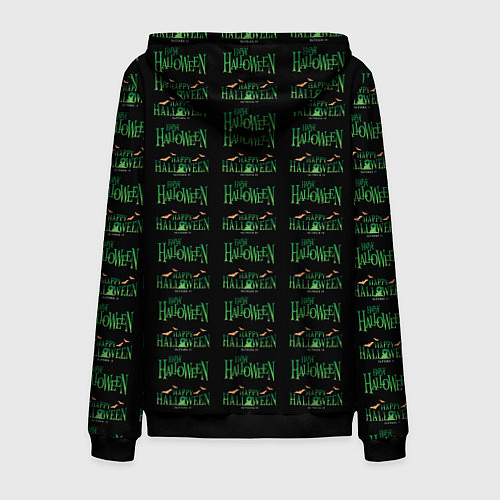 Мужская толстовка на молнии Halloween pattern / 3D-Черный – фото 2