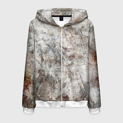 Мужская толстовка на молнии Абстракция - gray limestone