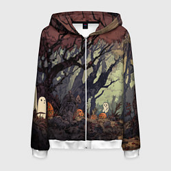 Мужская толстовка на молнии Призрачный лес