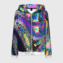 Мужская толстовка на молнии Абстракция переливы