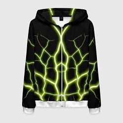 Мужская толстовка на молнии Color green black