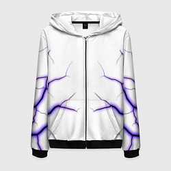 Мужская толстовка на молнии Color white purple