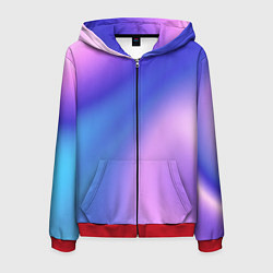 Мужская толстовка на молнии Color multicolored gradient
