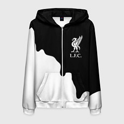 Мужская толстовка на молнии Ливерпуль краски разводы