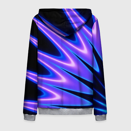 Мужская толстовка на молнии Color multi-colored neon / 3D-Меланж – фото 2