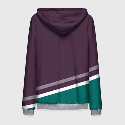 Мужская толстовка на молнии Anaheim Ducks Selanne / 3D-Меланж – фото 2