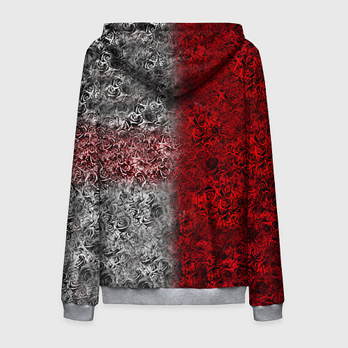 Мужская толстовка на молнии Pirate Station: Flowers / 3D-Меланж – фото 2