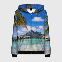 Мужская толстовка на молнии Бора-Бора