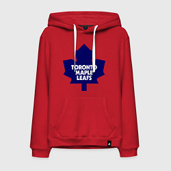 Толстовка-худи хлопковая мужская Toronto Maple Leafs цвета красный — фото 1