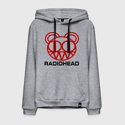 Толстовка-худи хлопковая мужская Radiohead, цвет: меланж