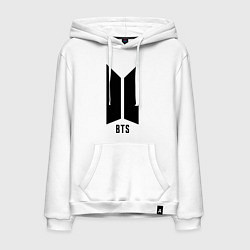 Толстовка-худи хлопковая мужская BTS Army, цвет: белый