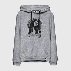 Толстовка-худи хлопковая мужская Bob Marley: Island, цвет: меланж