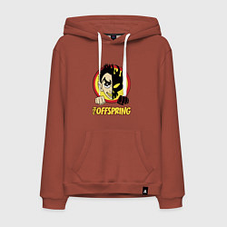 Толстовка-худи хлопковая мужская The Offspring Boy, цвет: кирпичный