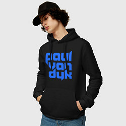 Толстовка-худи хлопковая мужская Paul van Dyk: Filled, цвет: черный — фото 2