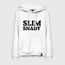 Толстовка-худи хлопковая мужская Slim Shady: Big E, цвет: белый