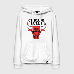 Толстовка-худи хлопковая мужская Chicago Bulls, цвет: белый