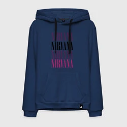 Толстовка-худи хлопковая мужская Get Nirvana, цвет: тёмно-синий