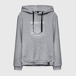 Толстовка-худи хлопковая мужская Machine Head MCMXCII, цвет: меланж