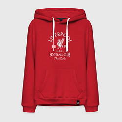 Толстовка-худи хлопковая мужская Liverpool: Football Club, цвет: красный